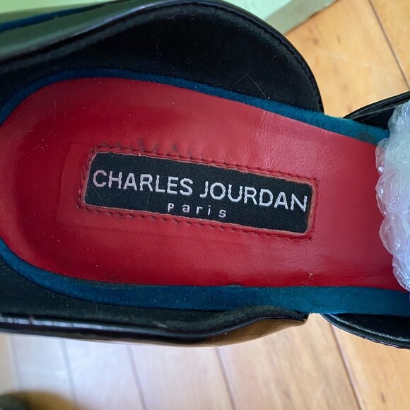 Charles Jourdan suede leather high heel shoes - Picture 5 of 9